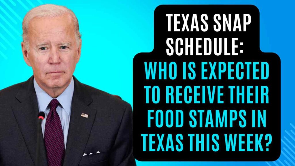 Texas SNAP Schedule: Who is expected to receive their food stamps in Texas this week?